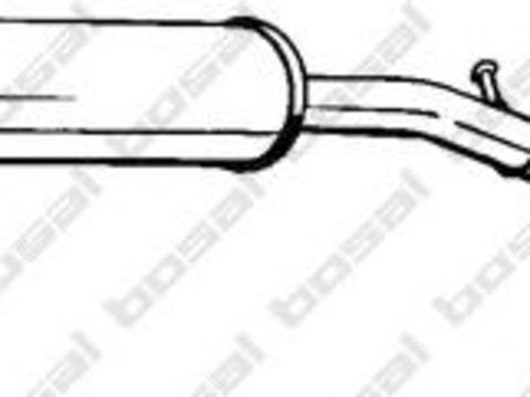 Toba esapament intermediara PEUGEOT 206 CC (2D) (2000 - 2016) BOSAL 285-143 piesa NOUA