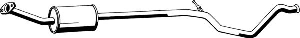 Toba esapament intermediara PEUGEOT 307 (3A/C) (2000 - 2016) ASMET 08.053 piesa NOUA