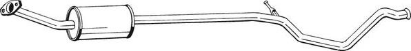 Toba esapament intermediara PEUGEOT 307 Break 3E BOSAL 291-079