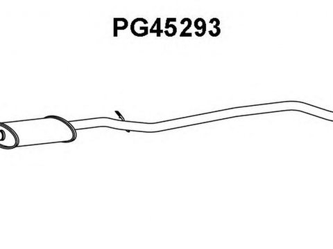 Toba esapament intermediara PEUGEOT 406 Break 8E F VENEPORTE PG45293