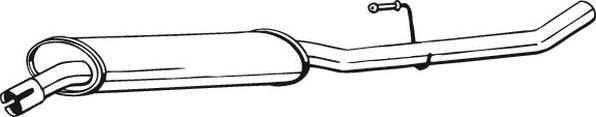 Toba esapament intermediara PEUGEOT 807 E BOSAL 283-307