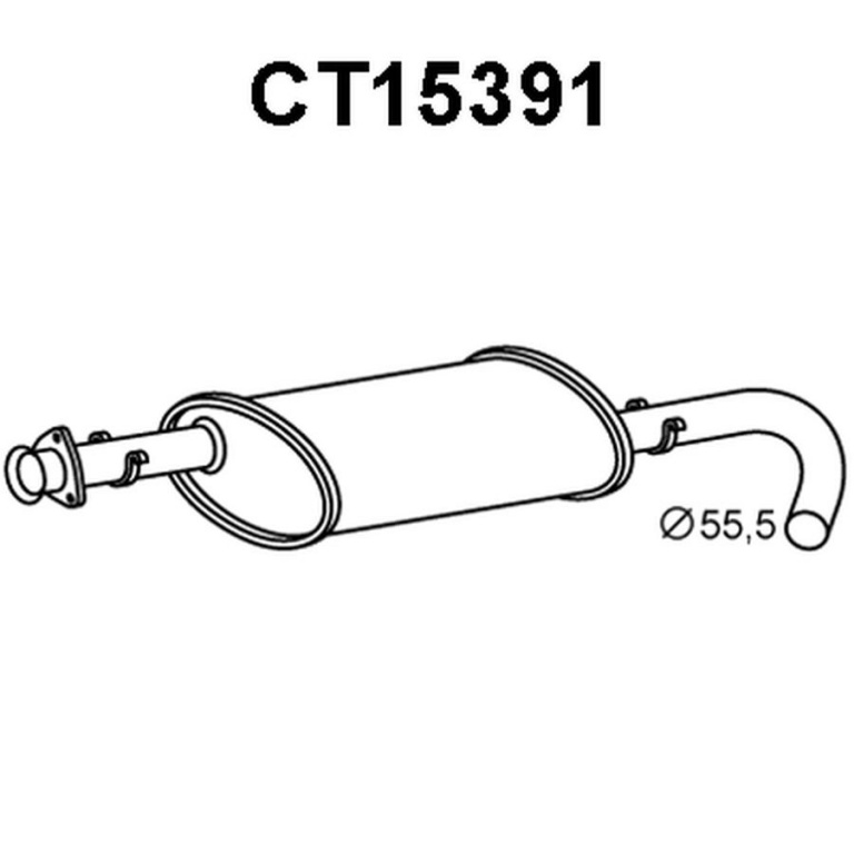 Toba esapament intermediara PEUGEOT BOXER caroserie 230L VENEPORTE CT15391