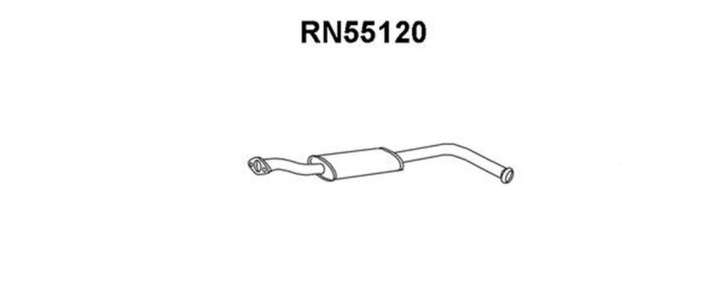 Toba esapament intermediara RENAULT CLIO II BB0 1 2 CB0 1 2 VENEPORTE RN55120