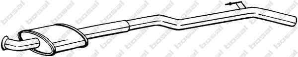 Toba esapament intermediara RENAULT CLIO II BB0/1/2 CB0/1/2 BOSAL 283-551