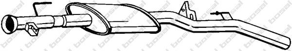 Toba esapament intermediara RENAULT CLIO Mk II (BB0/1/2_, CB0/1/2_), RENAULT SYMBOL I (LB0/1/2_) - BOSAL 200-361