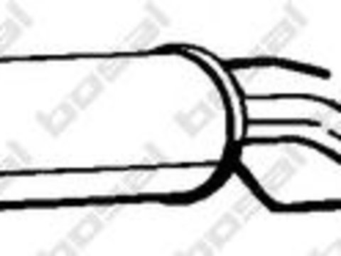 Toba esapament intermediara SAAB 9-5 Combi (YS3E) (1998 - 2009) BOSAL 286-169 piesa NOUA