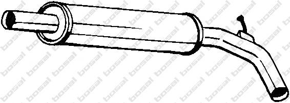 Toba esapament intermediara SEAT CORDOBA limuzina (6K1, 6K2), SEAT IBIZA Mk II (6K1), VW POLO limuzina (6KV2) - BOSAL 227-461