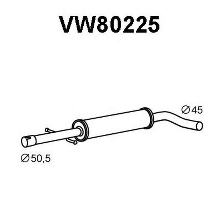 Toba esapament intermediara SKODA OCTAVIA 1U2 VENE