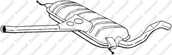 Toba esapament intermediara SKODA SUPERB limuzina (3U4) - BOSAL 282-563