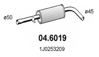 Toba esapament intermediara VW GOLF 4 (1J1) (1997 