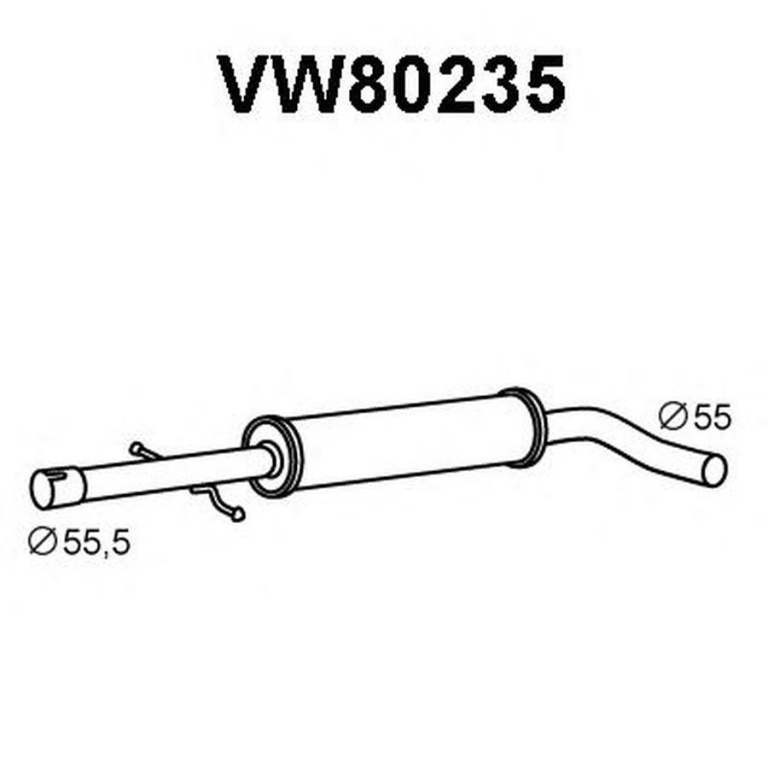 Toba esapament intermediara VW GOLF IV 1J1 VENEPOR