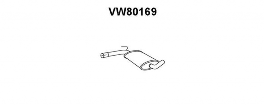 Toba esapament intermediara VW PASSAT Variant 3A5 