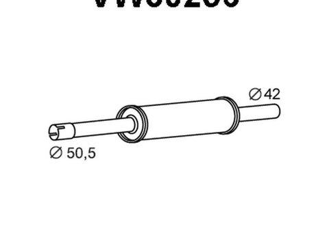 Toba esapament intermediara VW VENTO 1H2 VENEPORTE VW80256