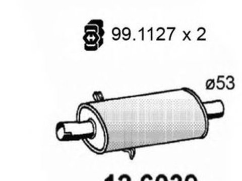 Toba esapament LANCIA DEDRA SW 835 ASSO 126039