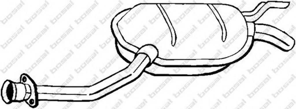 Toba esapament MERCEDES-BENZ 190 W201 BOSAL 175-123