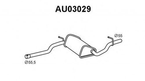 Toba esapament primara AUDI A4 8E2 B6 VE