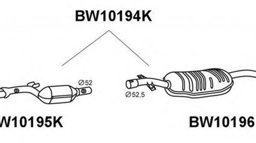 Toba esapament primara BMW 3 Compact E46