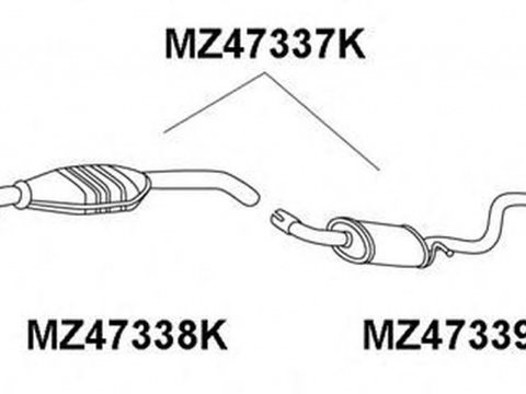 Toba esapament primara MAZDA MX-5 II NB VENEPORTE MZ47339