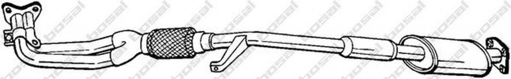 Toba esapament primara MITSUBISHI COLT III C5 A BOSAL 284-245