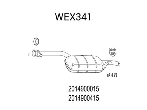 Toba esapament primara QWP WEX341