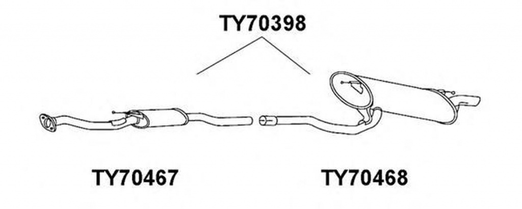 Toba esapament primara TOYOTA AVENSIS T22 VENEPORTE TY70467