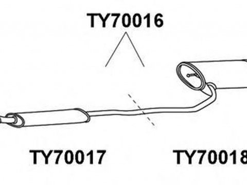 Toba esapament primara TOYOTA CARINA E T19 VENEPORTE TY70017