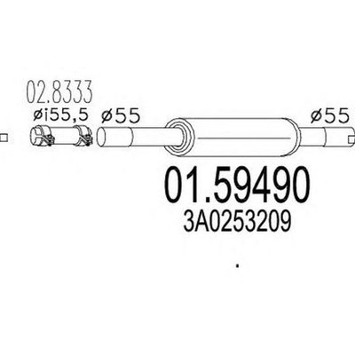 Toba esapament primara VW PASSAT 3A2 35I MTS 1.594