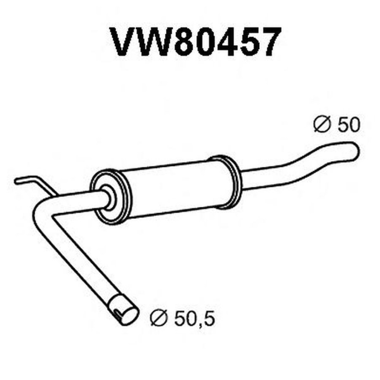 Toba esapament primara VW TRANSPORTER IV caroserie 70XA VENEPORTE VW80457