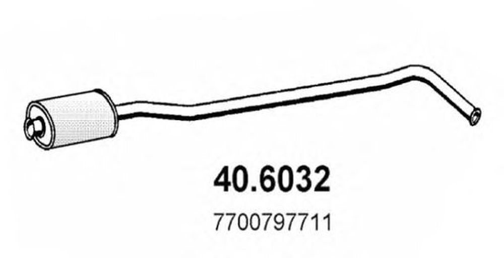 Toba esapament RENAULT CLIO I B C57 5 357 ASSO 406032