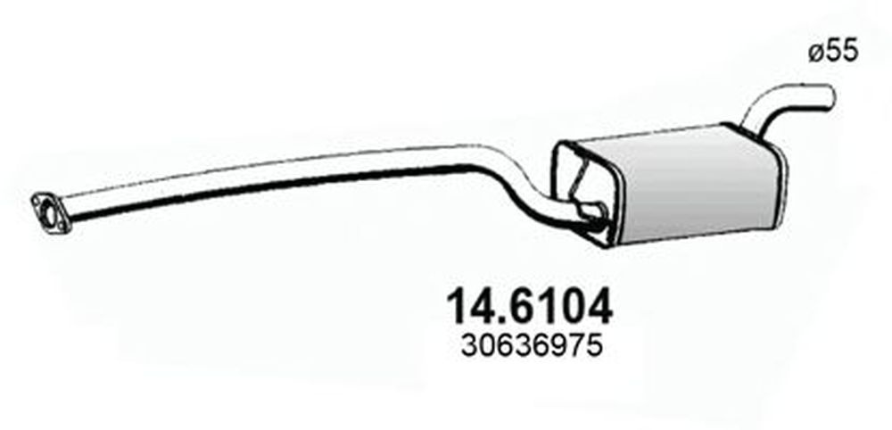 Toba esapament VOLVO S40 II MS ASSO 146104