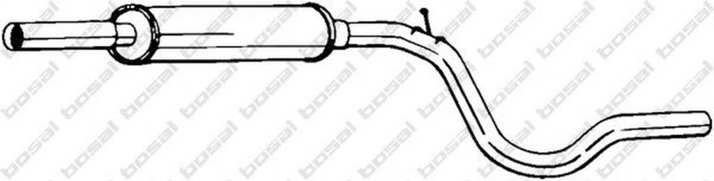 Toba esapament VW CADDY II caroserie 9K9A BOSAL 281-233