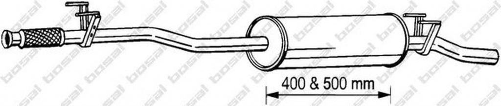 Toba esapament VW CRAFTER 30-50 platou sasiu 2F BOSAL 291-069