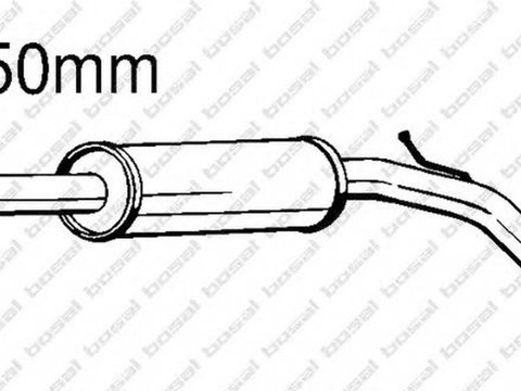 Toba esapament VW POLO 6N1 BOSAL 233-391