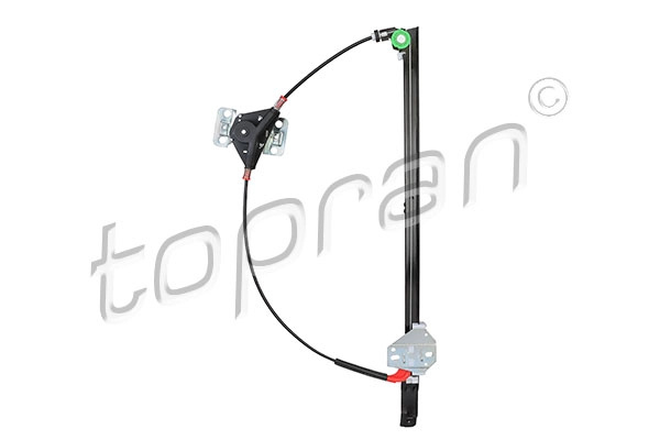 TOPRAN Mecanism actionare geam montare fata stanga 104098 model VW TRANSPORTER T4 platou / sasiu (70E, 70L, 70M, 7DE, 7DL, 7DM) 1990 1991 1992 1993 1994 1995 1996 1997 1998 1999 2000 2001 2002 2003