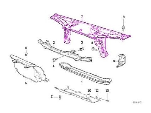 TRAGER/ PANOU FATA VW P/U AMAROK 10- COD 2H0805563A