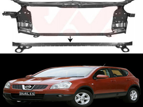 Trager Radiator Bara Fata Panou Frontal Aftermarket NOU Nissan Qashqai 1 J10 2007 2008 2009 2010 3388678 30-081-939