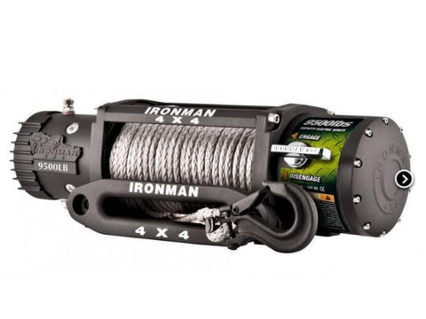 Troliu Wireless Ironman4x4 9500lbs (4310kg) 12V plasma Dyneema 8mm GARANTIE 5 ani