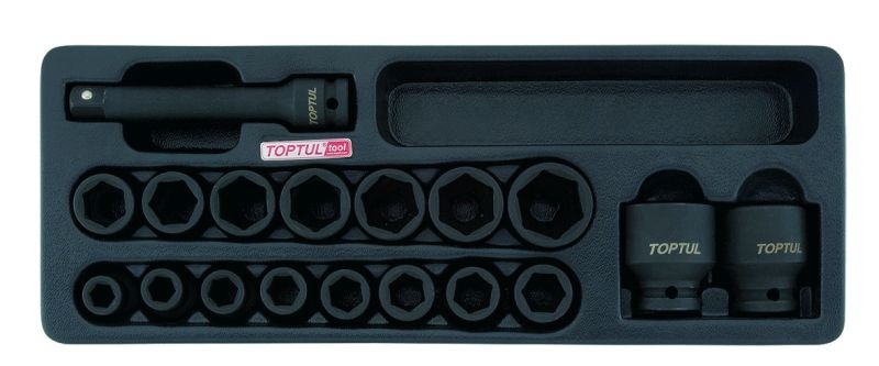 Trusa tubulare imapct 1/2 18 piese insert carucior scule