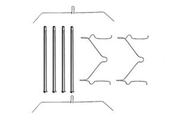 TRW Set accesorii, placute frana PFK290 la TOYOTA LAND CRUISER (_J6_) 1981 1982 1983 1984 1985 1986 1987 1988 1989 1990 1991 1992