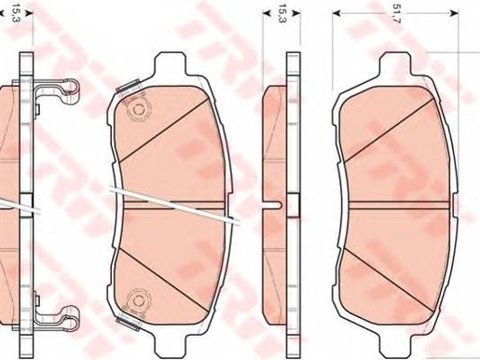 Trw set placute frana fata pt daihatsu, ford,mazda, suzuki