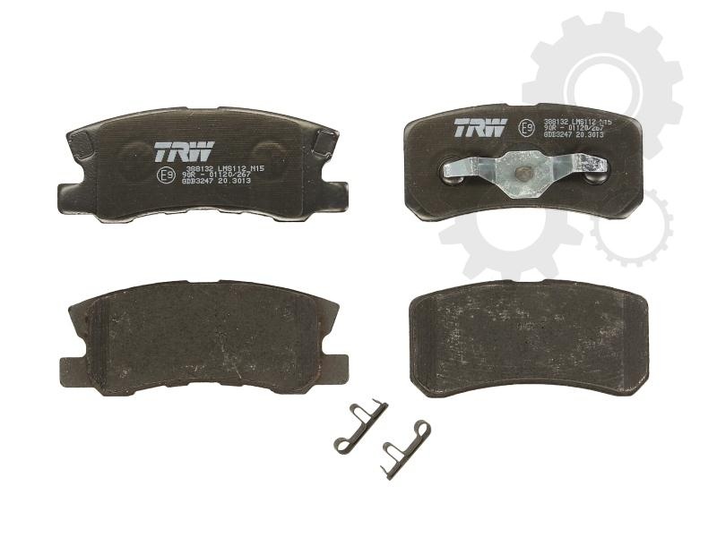 TRW set placute frana punte spate pt chrysler sebring,mitsubishi pajero,peugeot 4007.4008