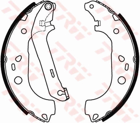 TRW Set saboti frana GS8471 la FORD TRANSIT CONNECT (P65_, P70_, P80_) 2002 2003 2004 2005 2006 2007 2008 2009 2010 2011 2012 2013