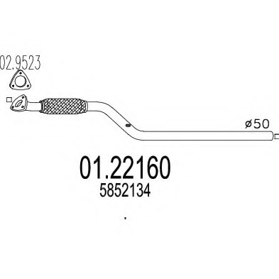 Tub 01 22160 MTS pentru Opel Astra Opel Zafira