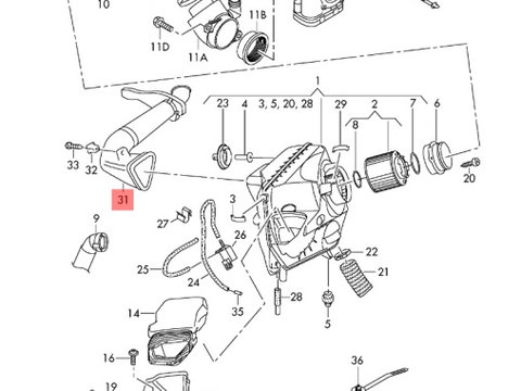 Tubulatura aer Audi A6 4F C6 3.0 TDI BMK OEM 4F0129604C