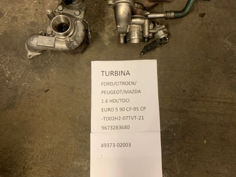 TURBINA Citroen 1.6 HDI EURO 5 90-95 CP TD02H2-07TVT-21