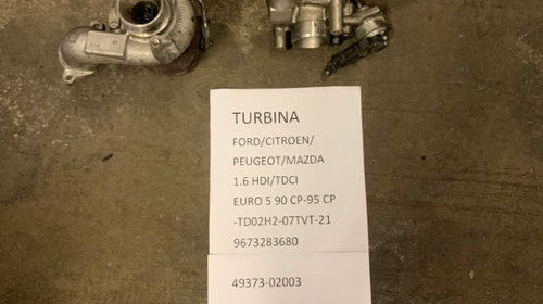TURBINA Ford Peugeot Citroen Mazda 1.6 H