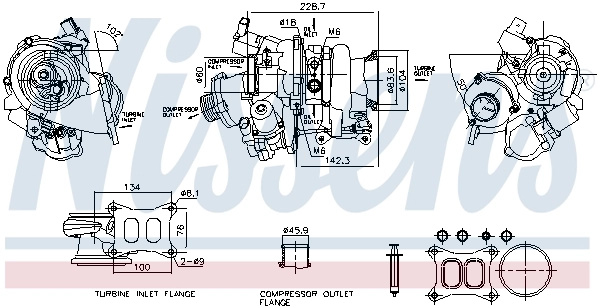 Turbina Nissens AUDI TT (FV3, FVP) 2014-2023 - 93632