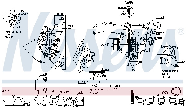 Turbina Nissens VW BEETLE (5C1, 5C2) 2014-2018 - 93512
