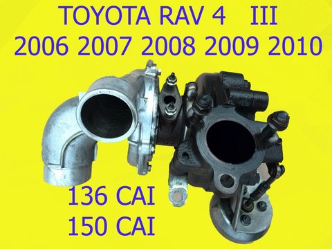 TURBINA TURBOCOMPRESOR 2AD-FTV 100KW/136CAI sau 110KW/150CAI Rav 4 III 2006 2007 2008 2009 2010