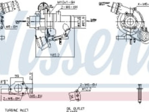 Turbocompresor MERCEDES CITAN (MPV) CITAN MIXTO (DOUBLE CABIN) CITAN/MINIVAN (W415) DACIA DOKKER DUSTER LODGY LOGAN II LOGAN MCV II SANDERO II 1.5D 06.08-